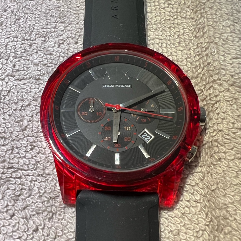 Armani Exchange “Outer Banks” 40mm silicone watch. New without tags.